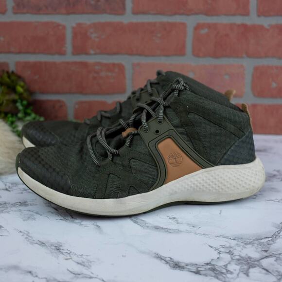 Timberland Flyroam Go Chukka Olive Green Mid Rise Sneaker Boots Size 11.5 Men\'s main image 4